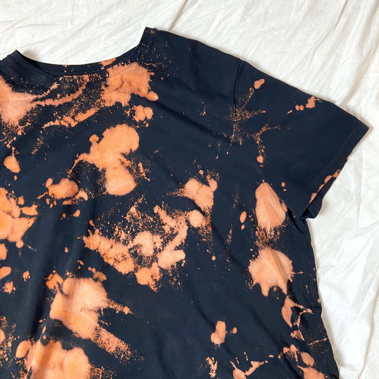 black and orange tie dye sweatshirt