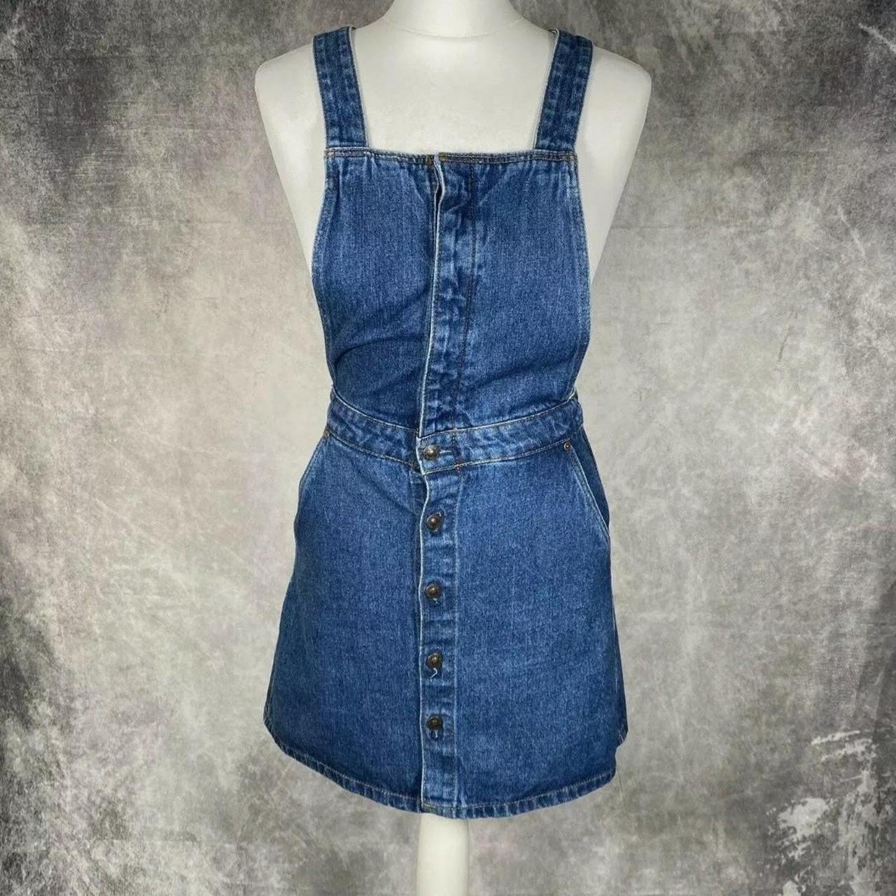 zara denim dungaree dress