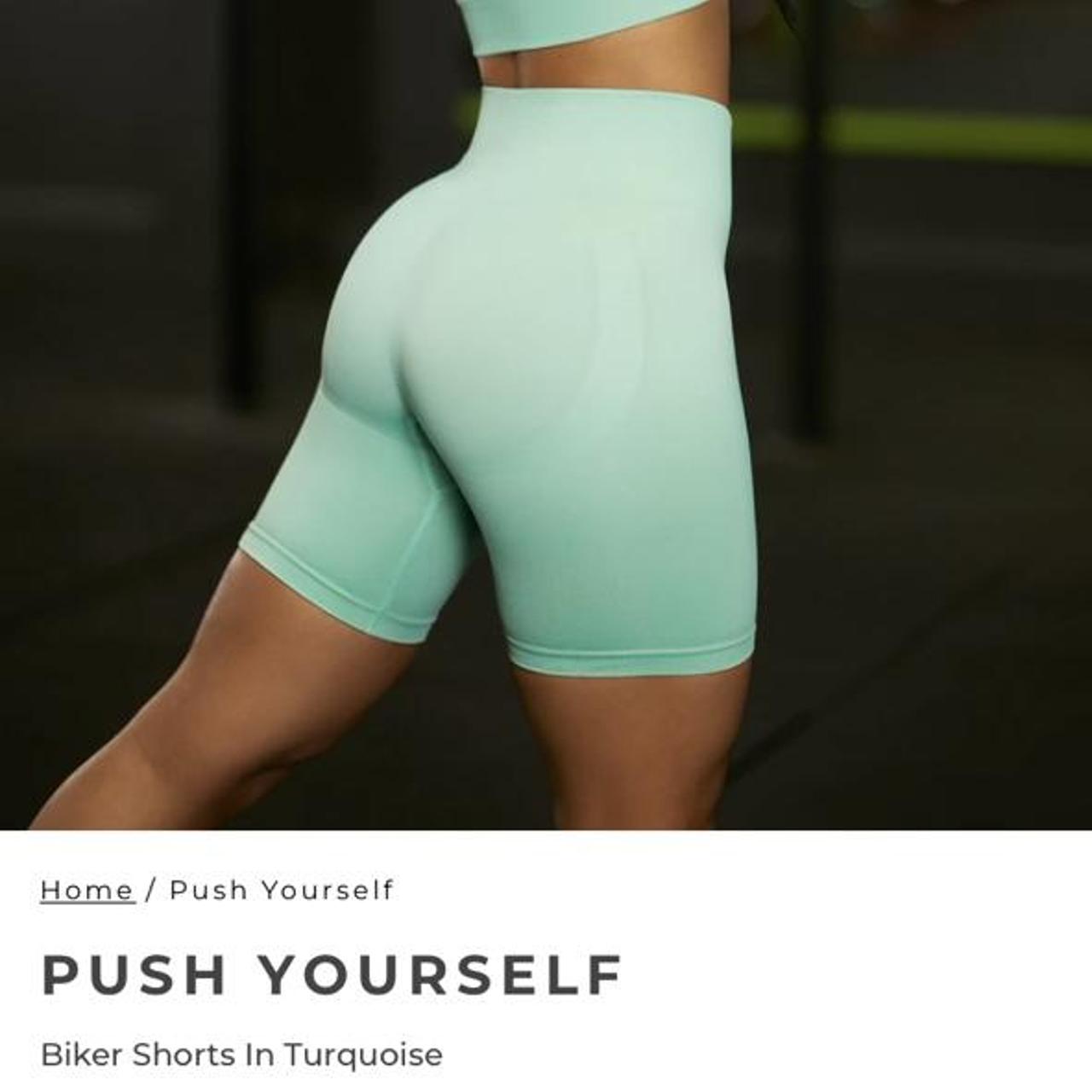 Bo and tee push yourself passion biker shorts in