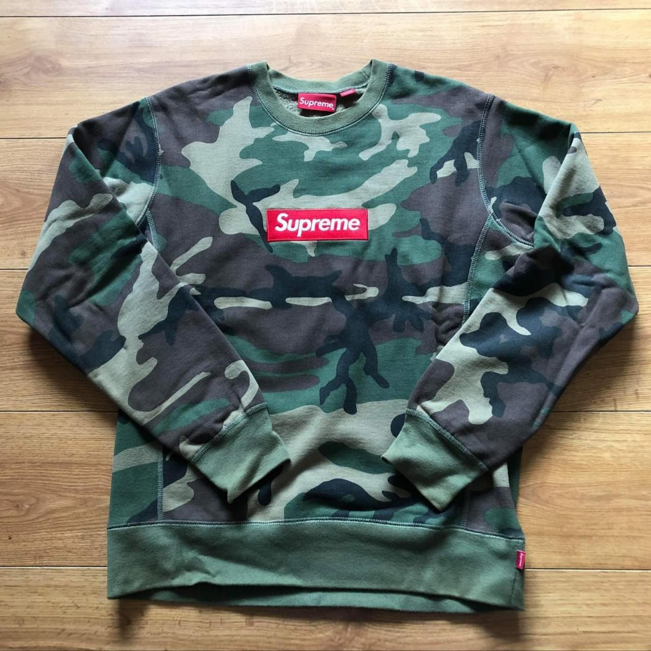 SOLD Supreme FW15 Camo Box Logo Crewneck, Size...