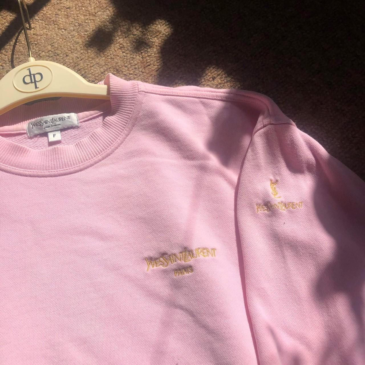 Vintage YSL Pink Sweatshirt Jumper Great Condition