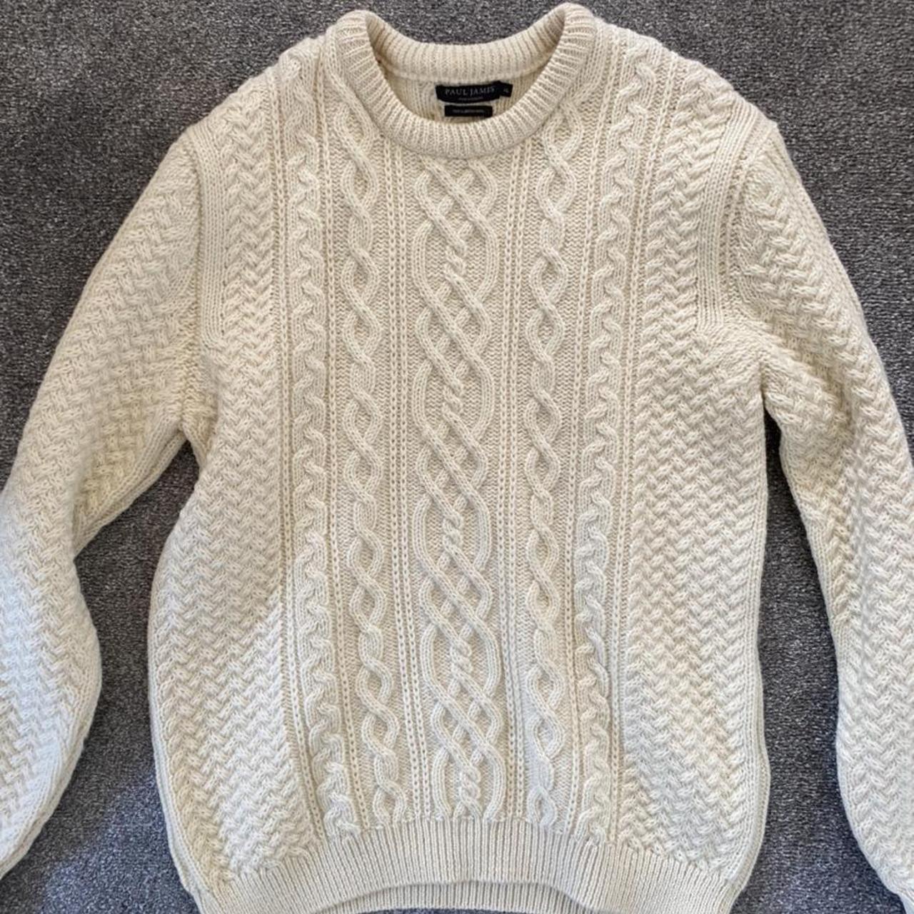 Paul James knitted jumper 100% British wool Never... - Depop