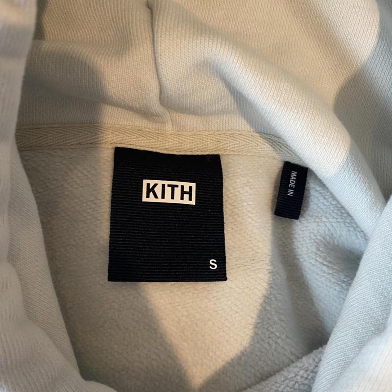 KITH Williams 3 Hoodie “Box Logo” in Ice, Mens Size - Depop