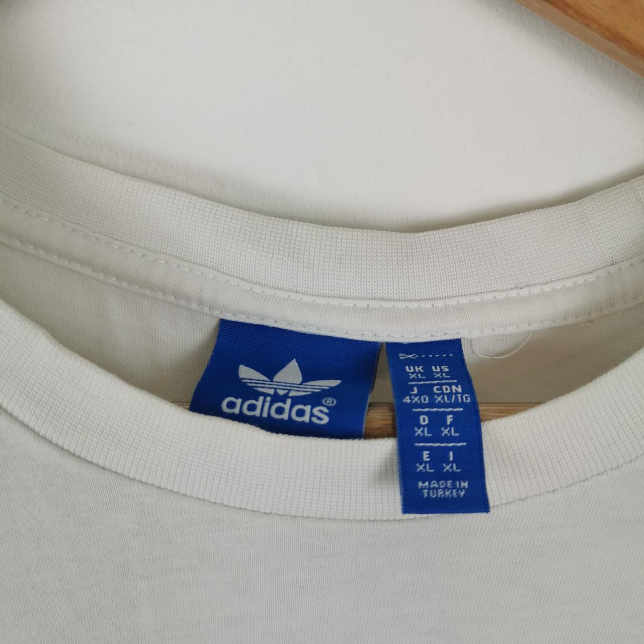 Adidas tshirt with front logo. Mens size XL so nice... - Depop