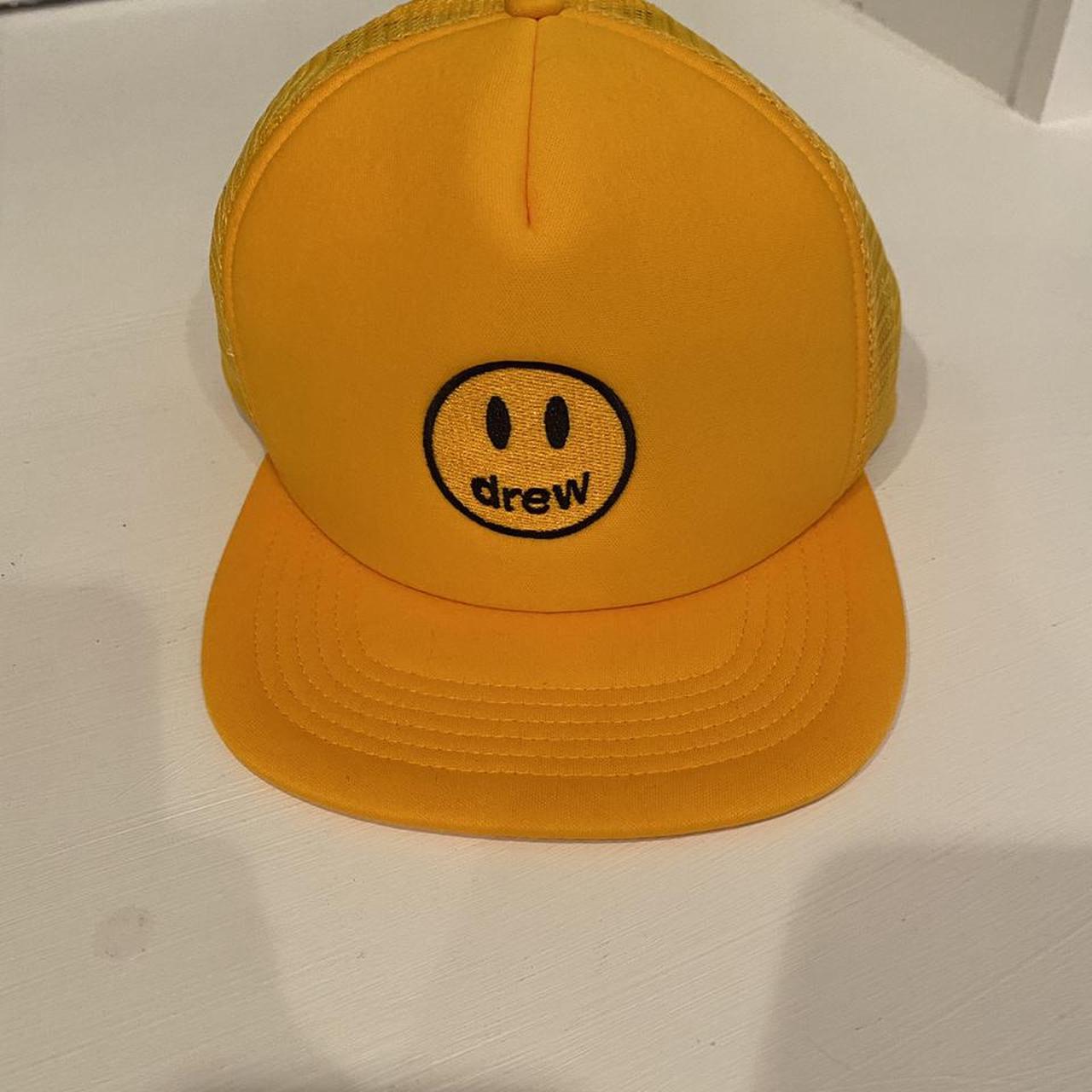 Drew House Men's Yellow and Orange Hat Depop