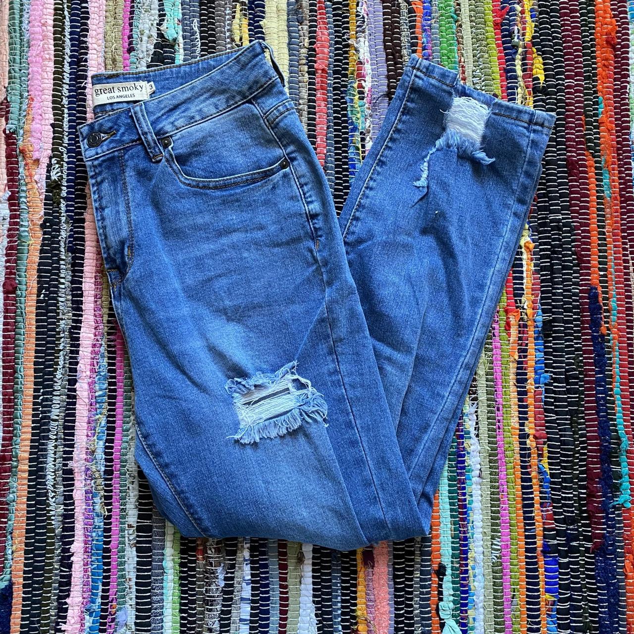 Papaya Women's Blue Jeans Depop