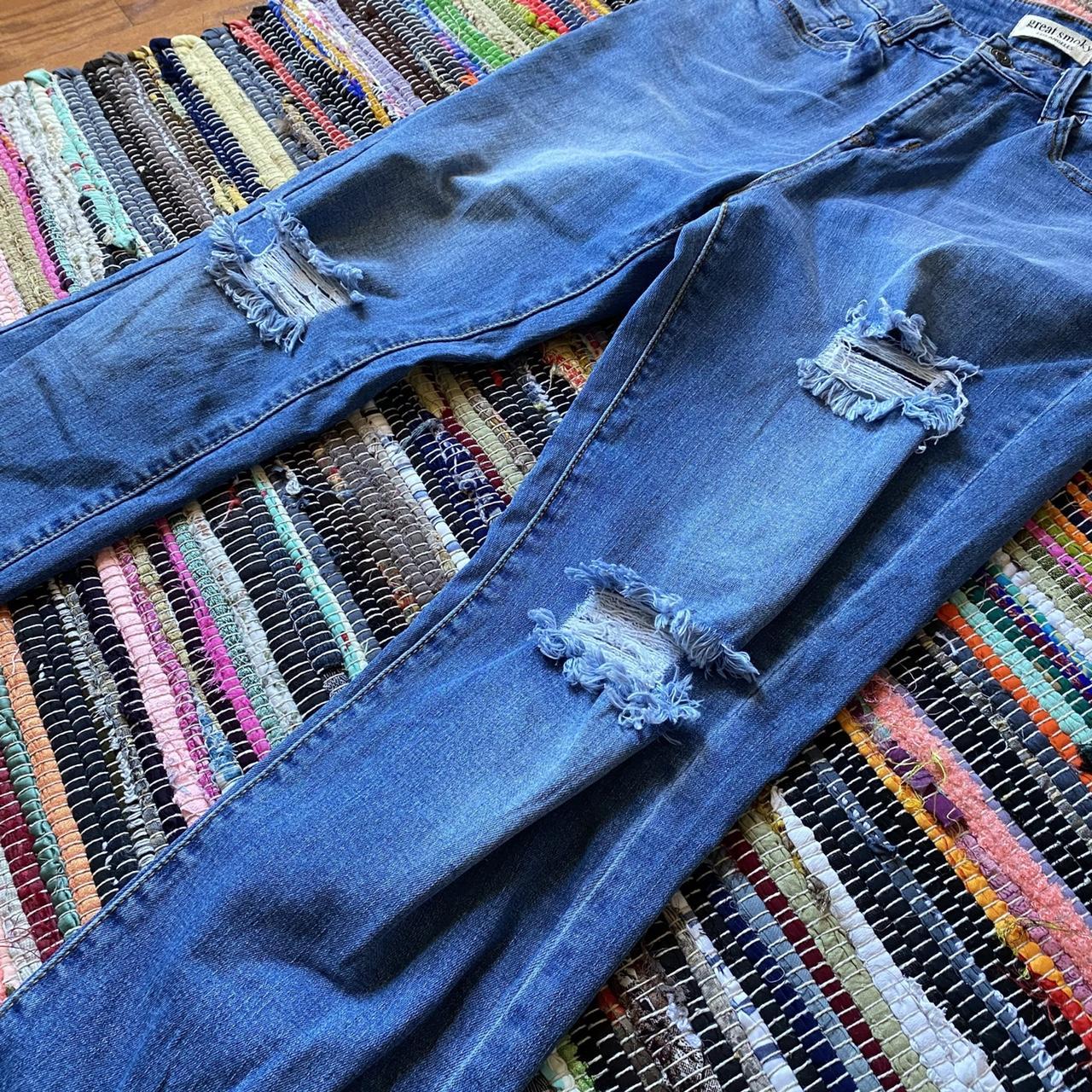 Papaya Women's Blue Jeans Depop