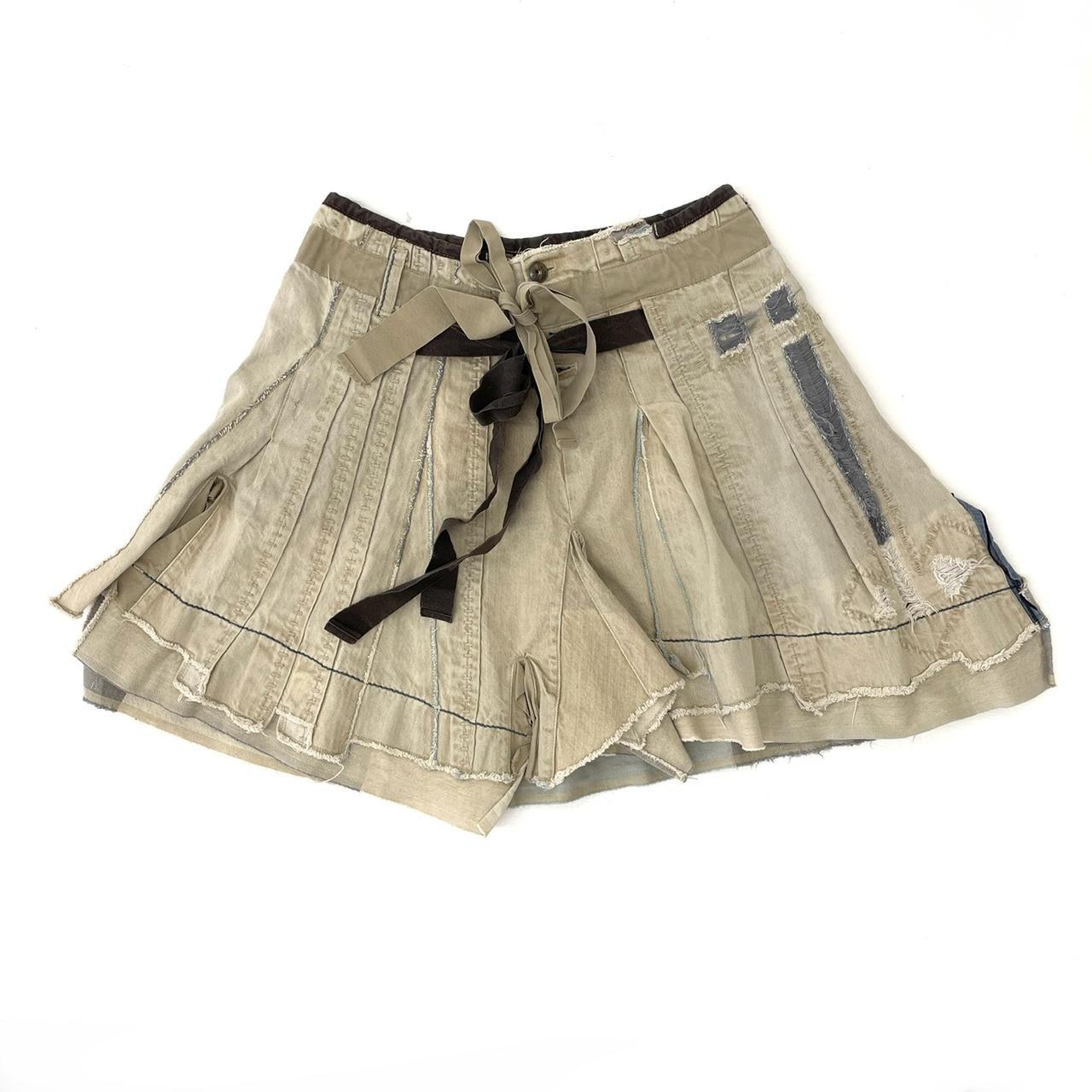 Vintage Patchwork Grunge Skirt by Marithe Francois... Depop