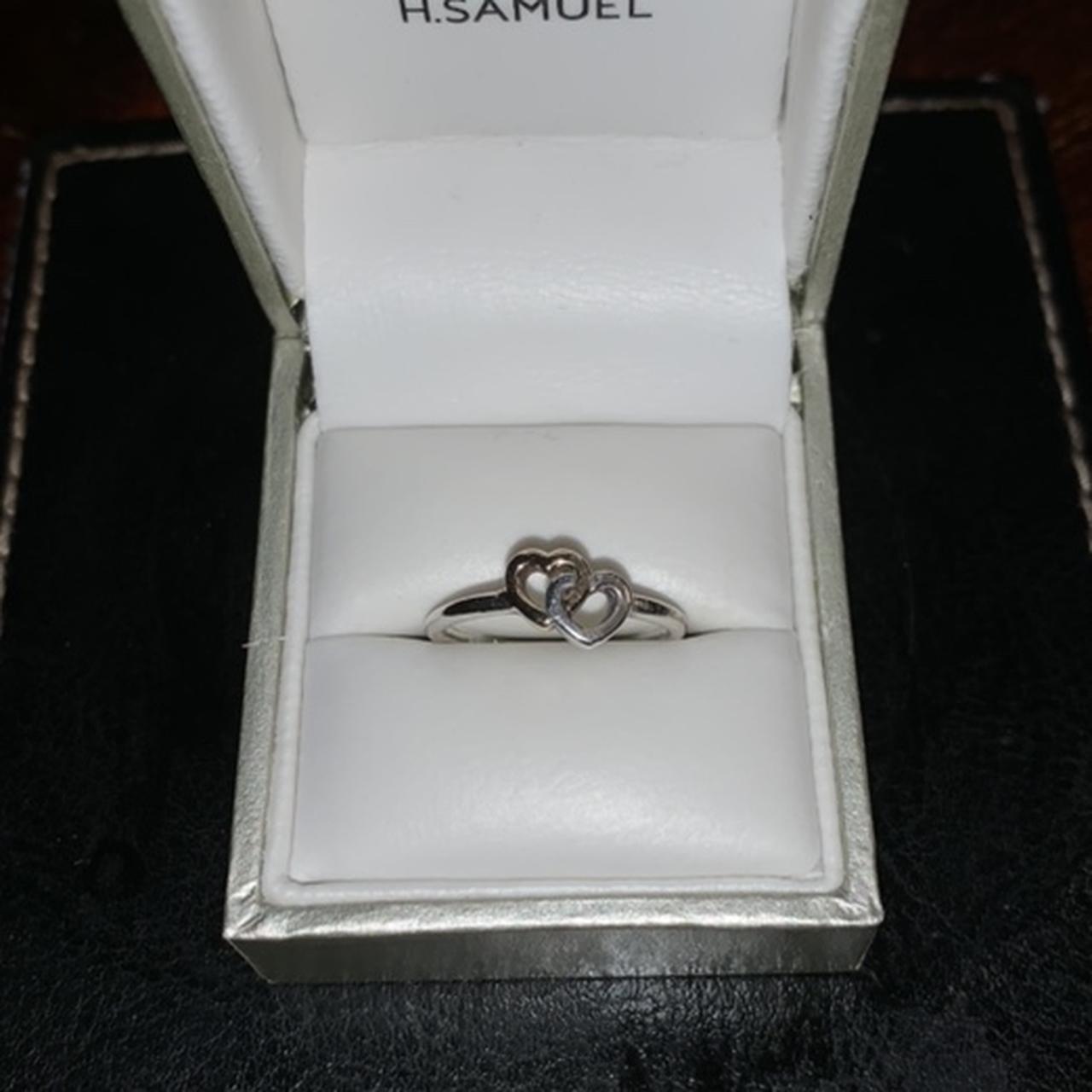 Diamond Heart Promise Ring 1/6 ct tw Round-cut 10K Rose Gold | Kay