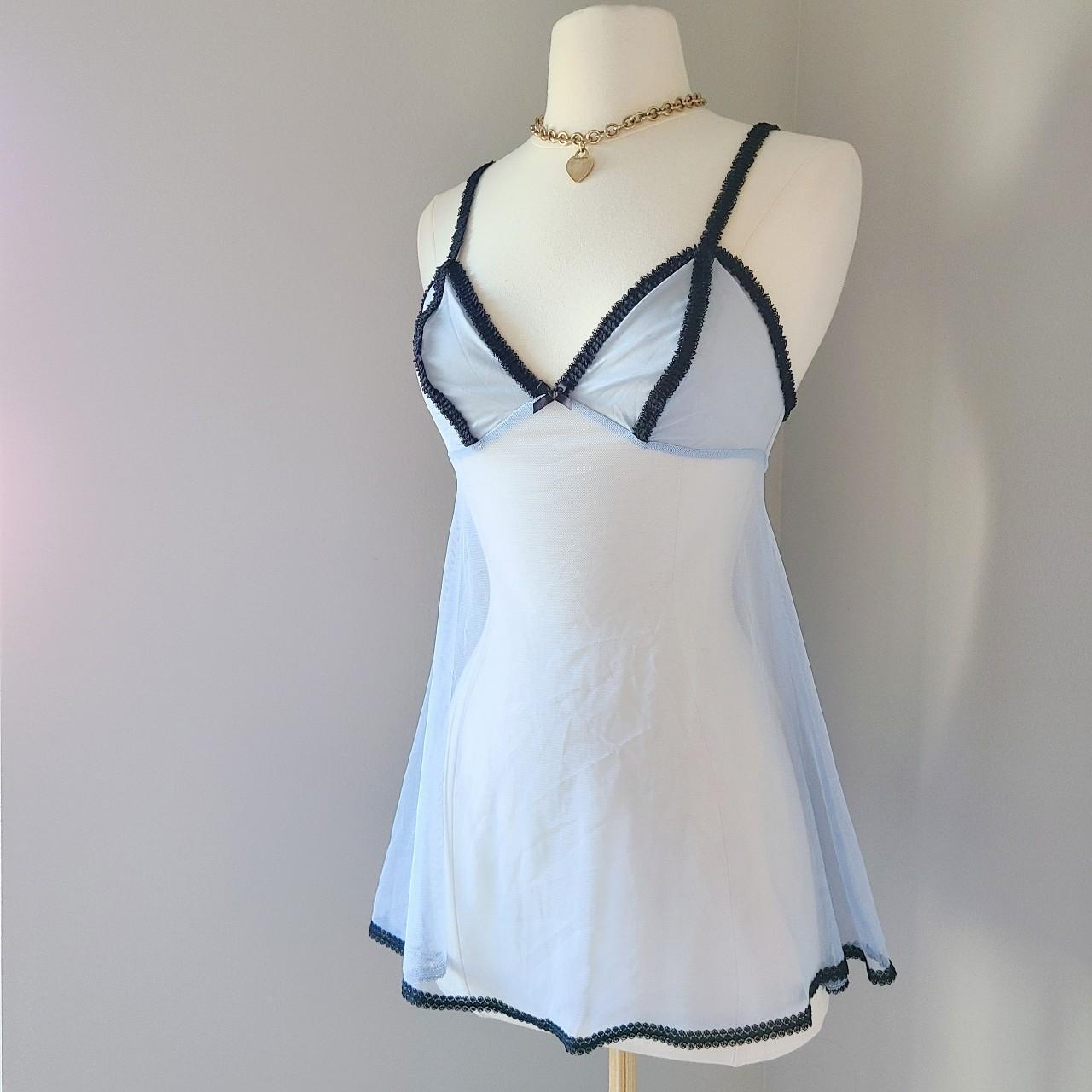Vintage Y2K mesh lingerie dress