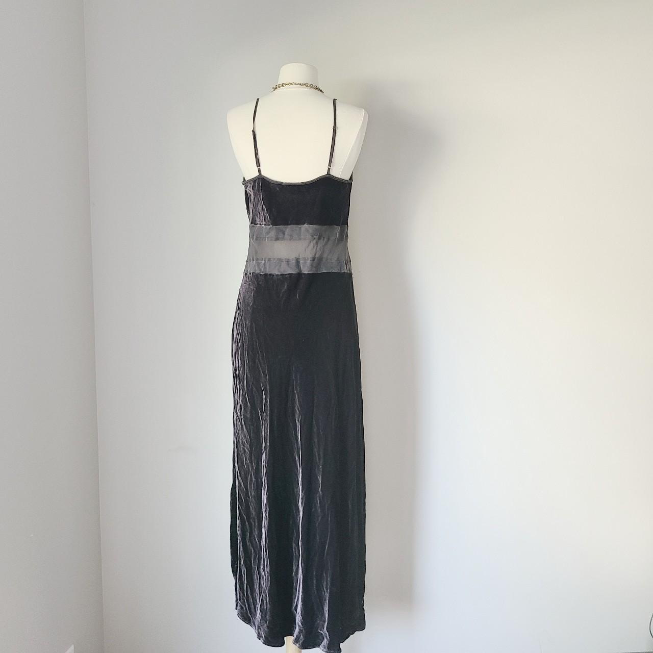 Beautiful Silk Blend Velvet Maxi Dress sheer... - Depop