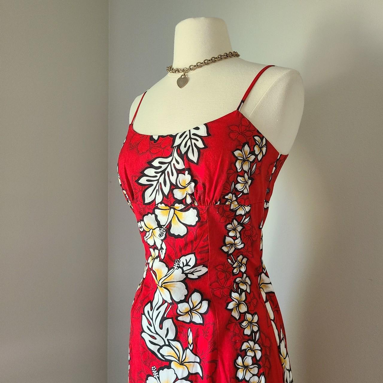 American Vintage Women's Red and White Dress (2)