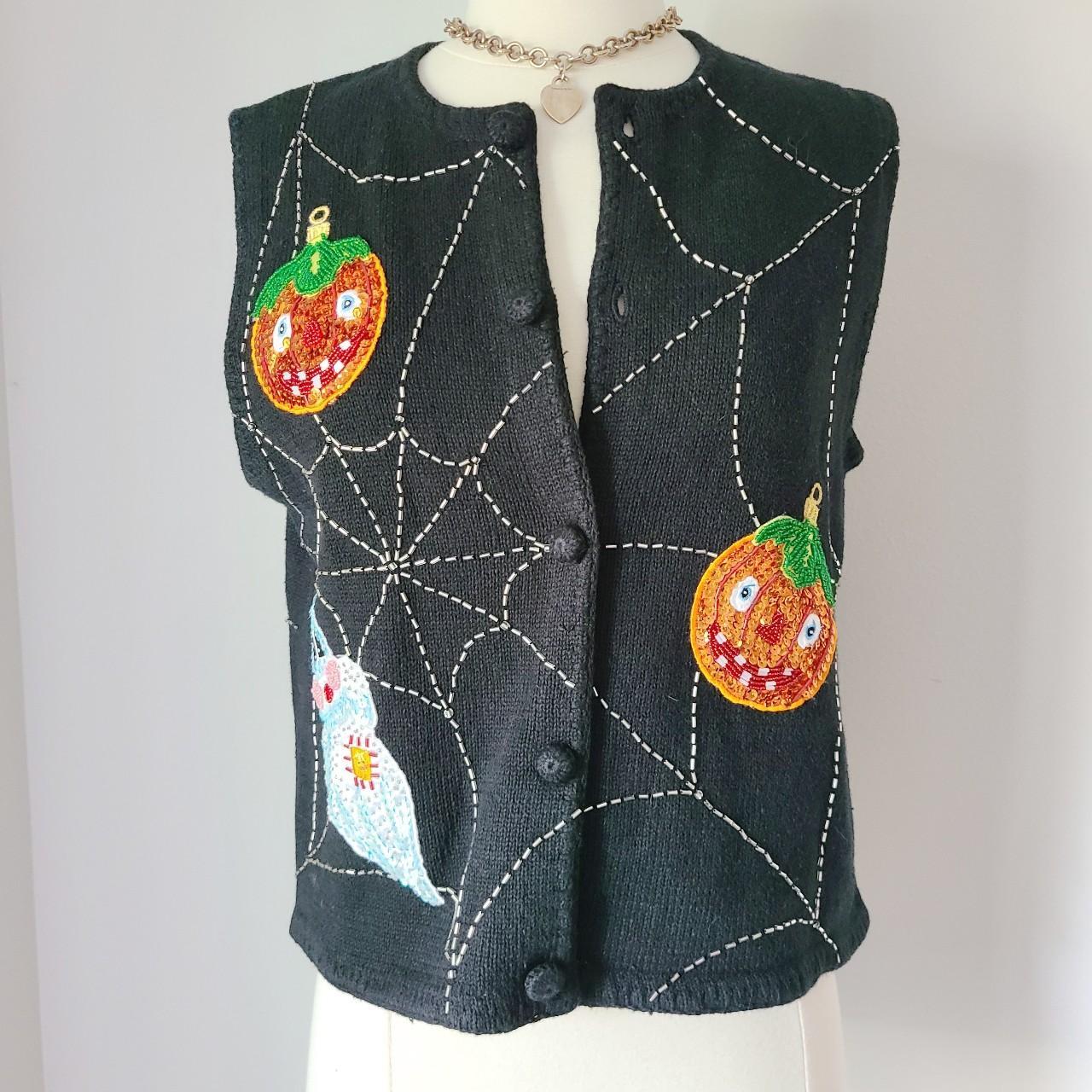 Product Image 2 - Vintage 90s Embroidered Halloween Sweater
