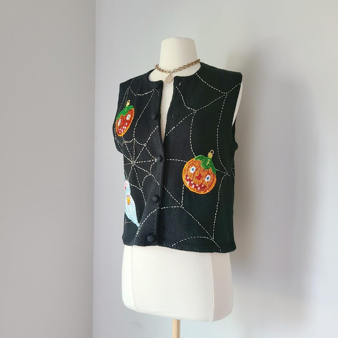 Product Image 4 - Vintage 90s Embroidered Halloween Sweater