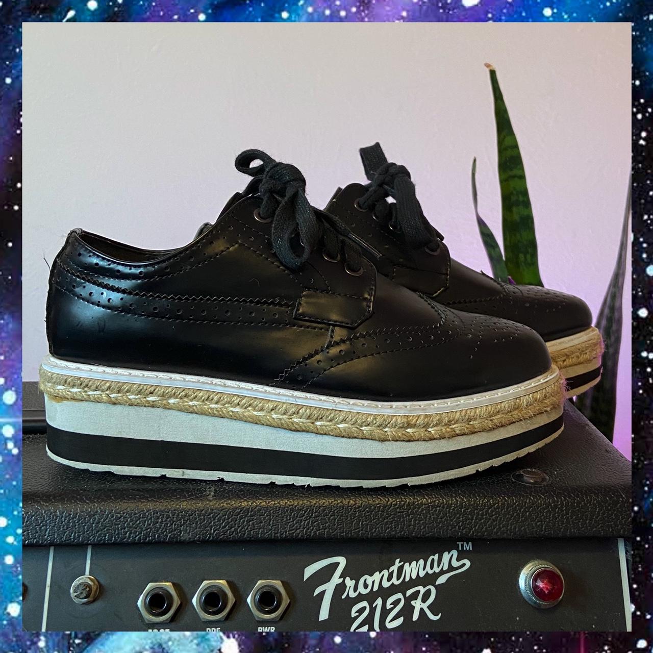 clarks platform oxfords