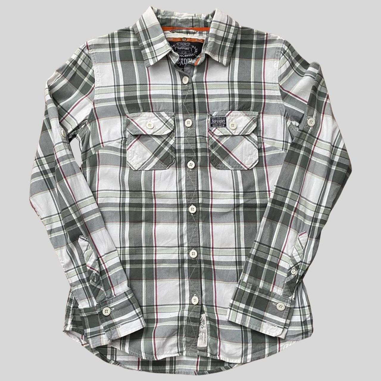 Women’s SuperDry Checked Shirt Size M Used in... Depop