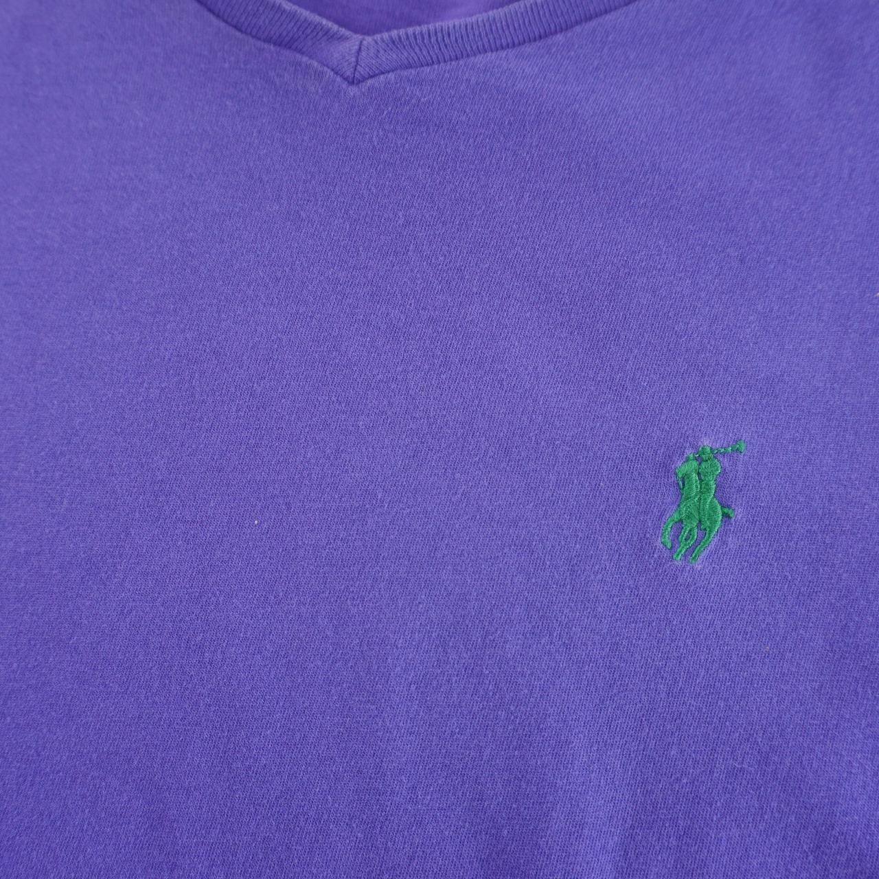 Polo Ralph Lauren Men's Purple T-shirt | Depop