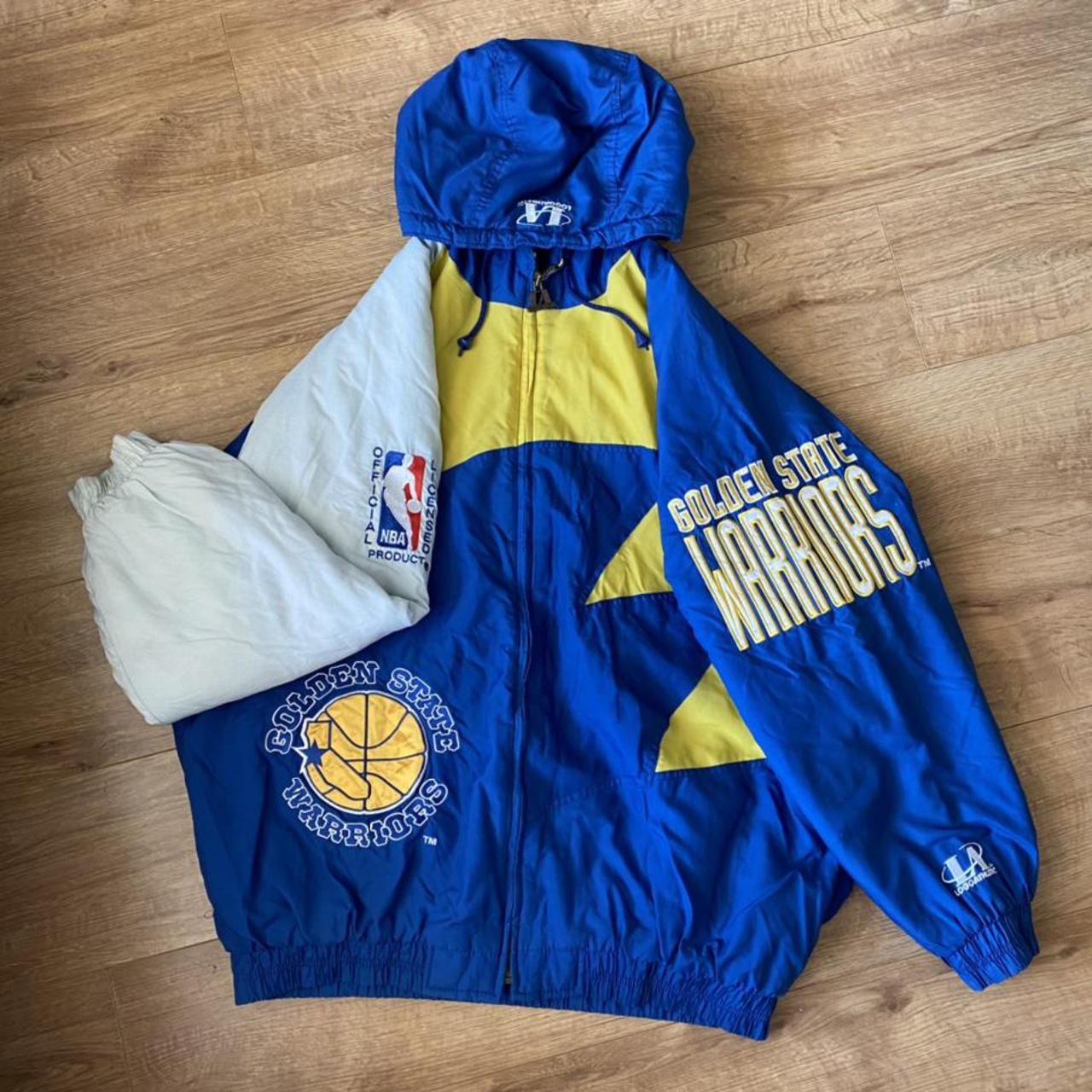 Golden State Warriors Starter Jacket. Logo Athletic.... Depop