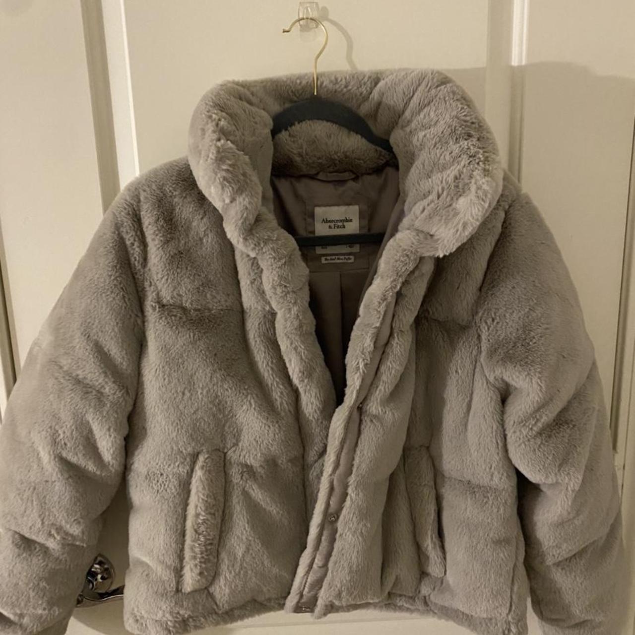 Abercrombie & Fitch Faux Fur Puffer Jacket. Never... - Depop