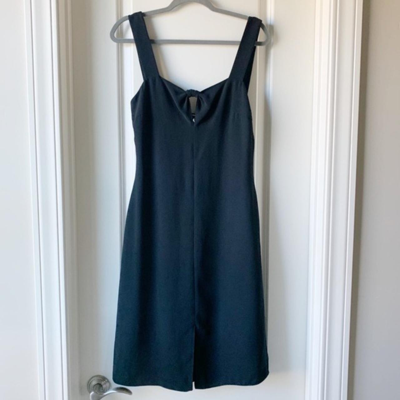 Giorgio Armani Black Satin Cocktail Midi... - Depop