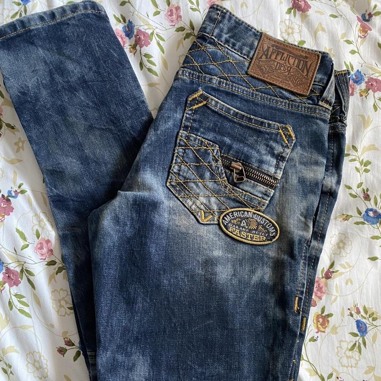 ⋆｡˚ ⋆ affliction raquel jeans ⋆｡˚ ⋆ perf wash and... - Depop