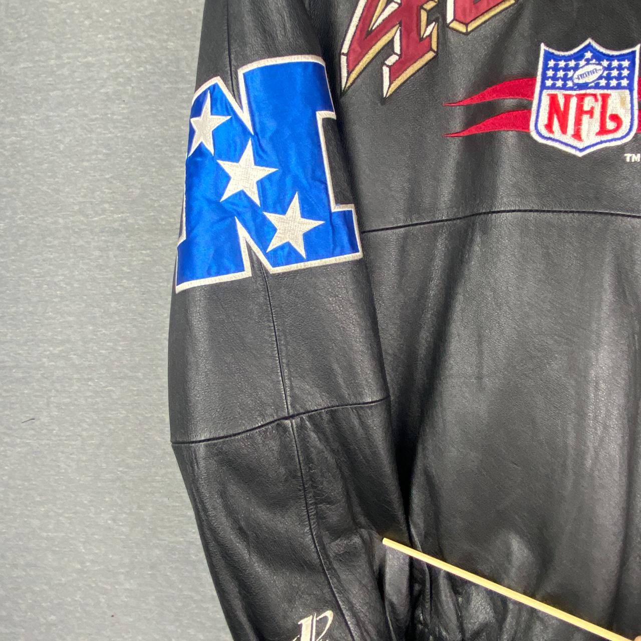 Authentic Vintage NFL leather jacket San Francisco - Depop