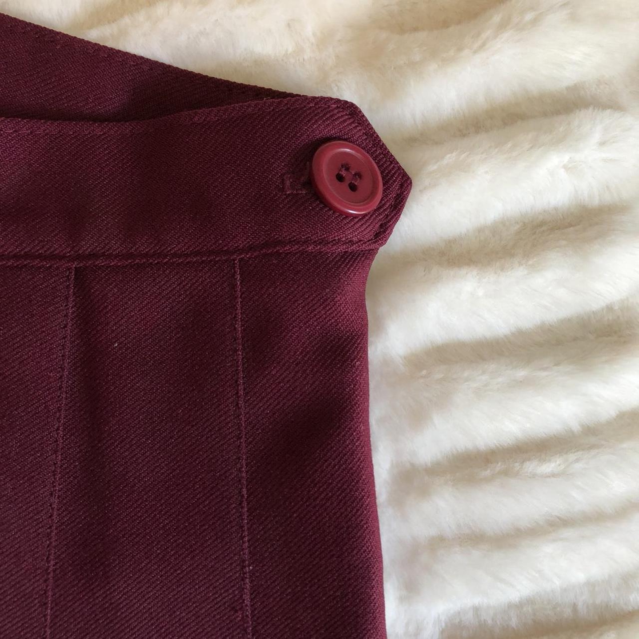 American Apparel Women's Burgundy and Red Skirt (4)