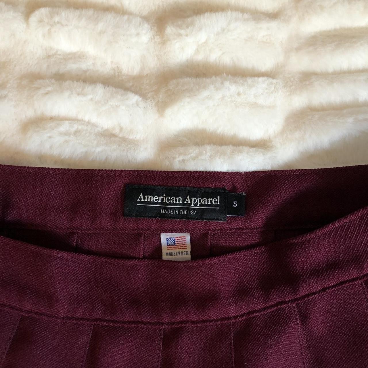 American Apparel Women's Burgundy and Red Skirt (3)