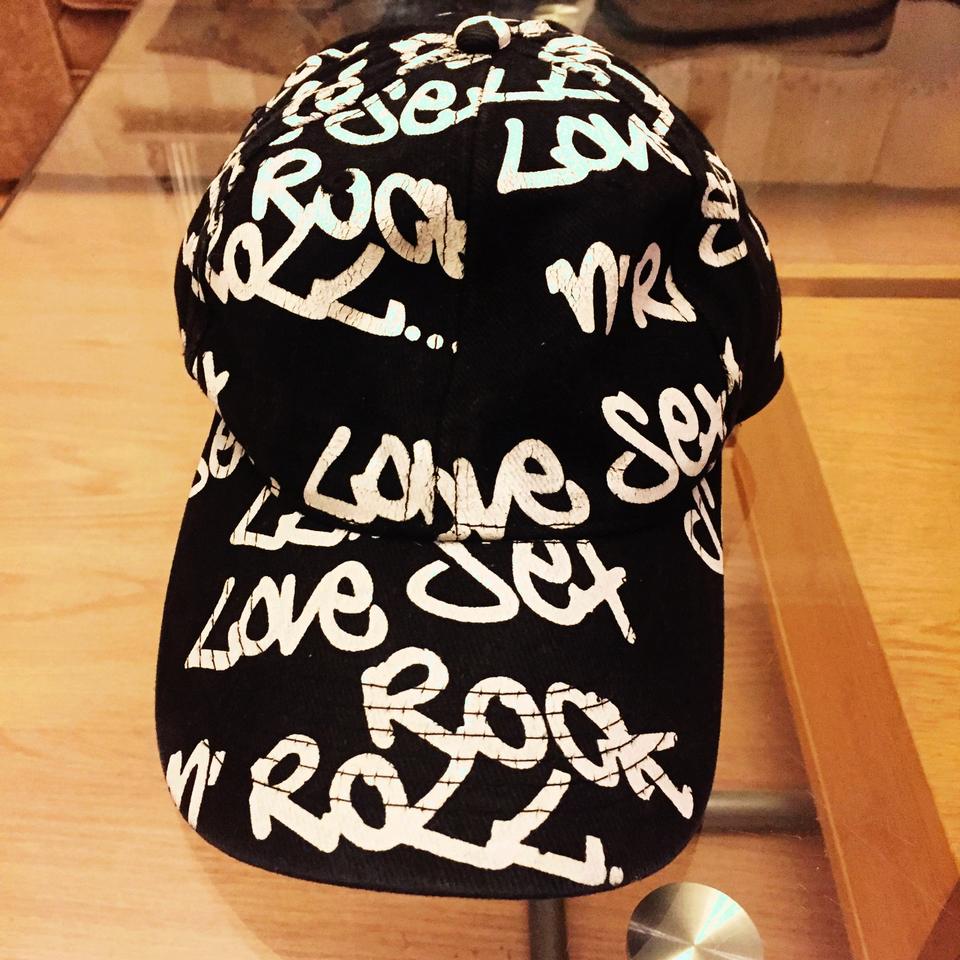 LOVE SEX ROCK ROLL Cap💃🏽 Adjustable velcro✨Worn. Feel... - Depop