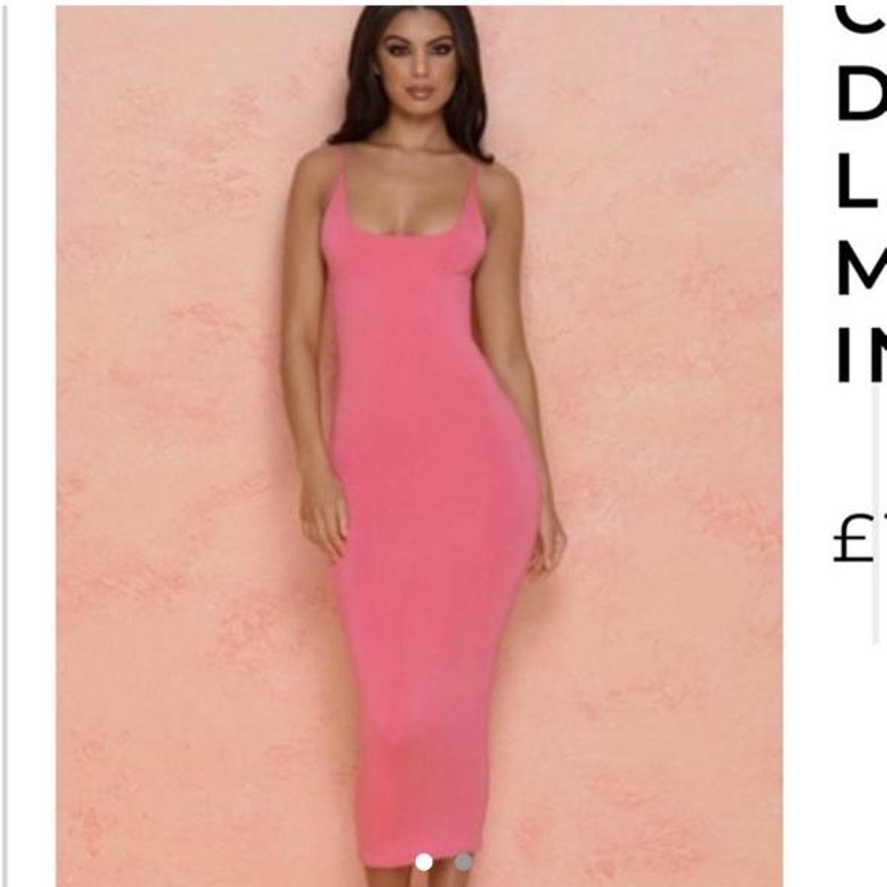 pink bodycon dress size 6