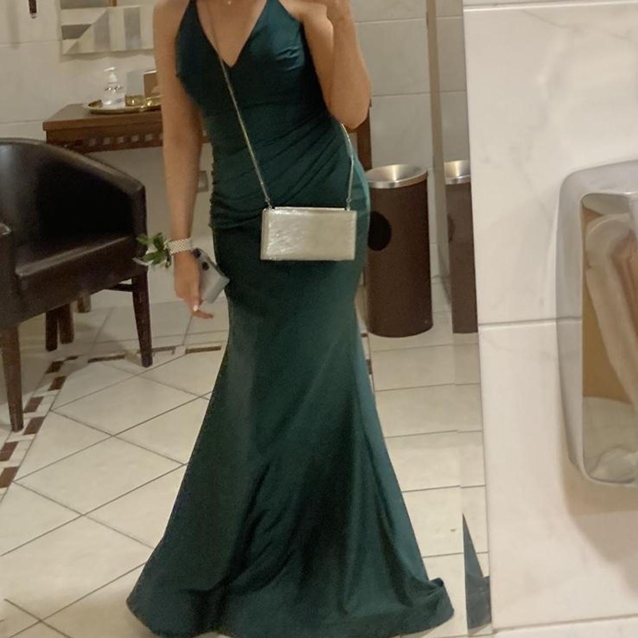 Emerald green debs/ball dress. Size small. In very... Depop