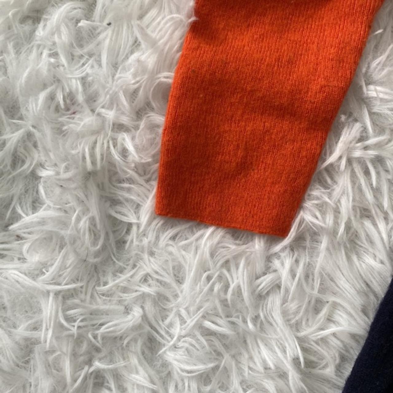 j-crew-orange-and-navy-blue-color-block-depop