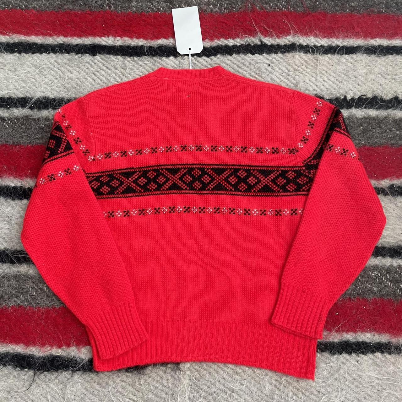 Vintage 1950s 1960s Bright Red and Black Kandahar... - Depop