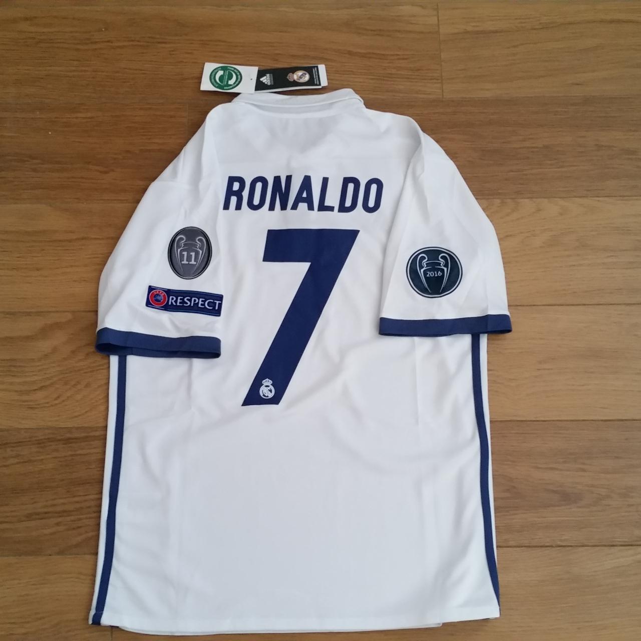 Ronaldo Soccer Jersey Real Madrid 2016 - 2017 UCL - Depop