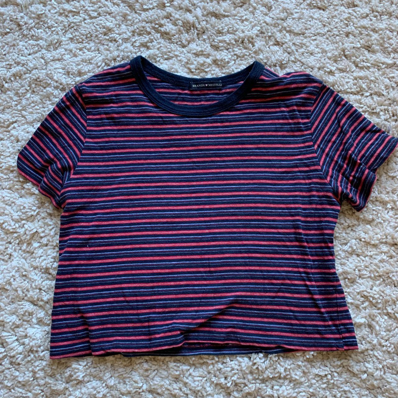 Product Image 1 - stripped cropped brandy top