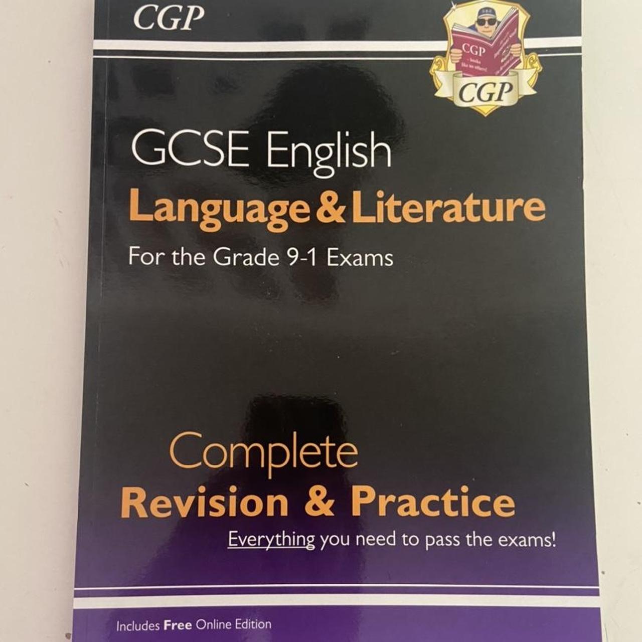 gcse english literature and language cgp textbook -... - Depop