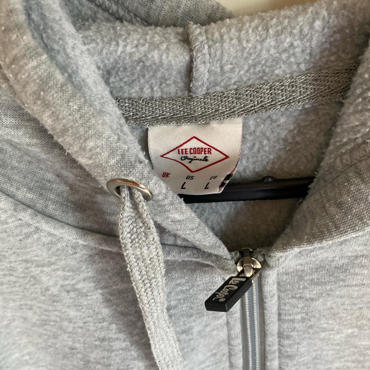 Lee Cooper Grey Zip Up Hoodie Size Large - more of... - Depop