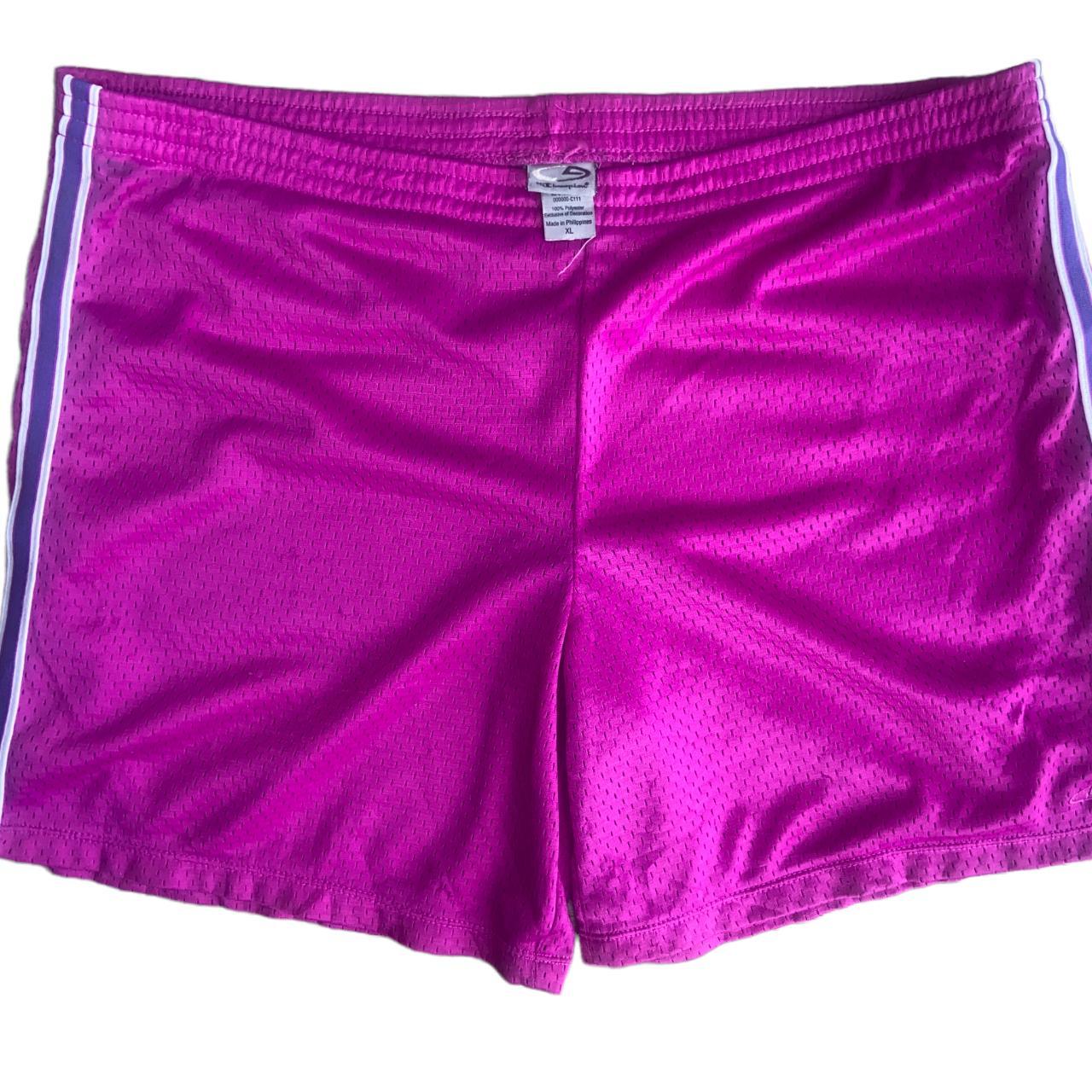 Champion Men's Pink and Purple Shorts | Depop