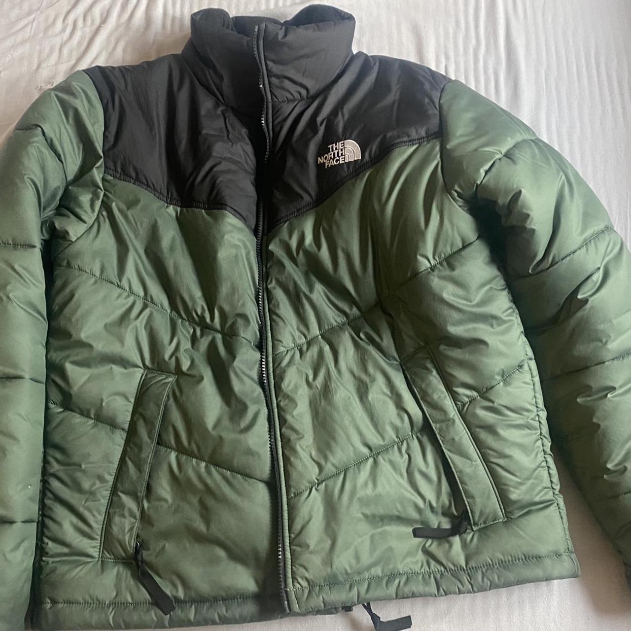 The north face saikuru puffer jacket in night green hot sale