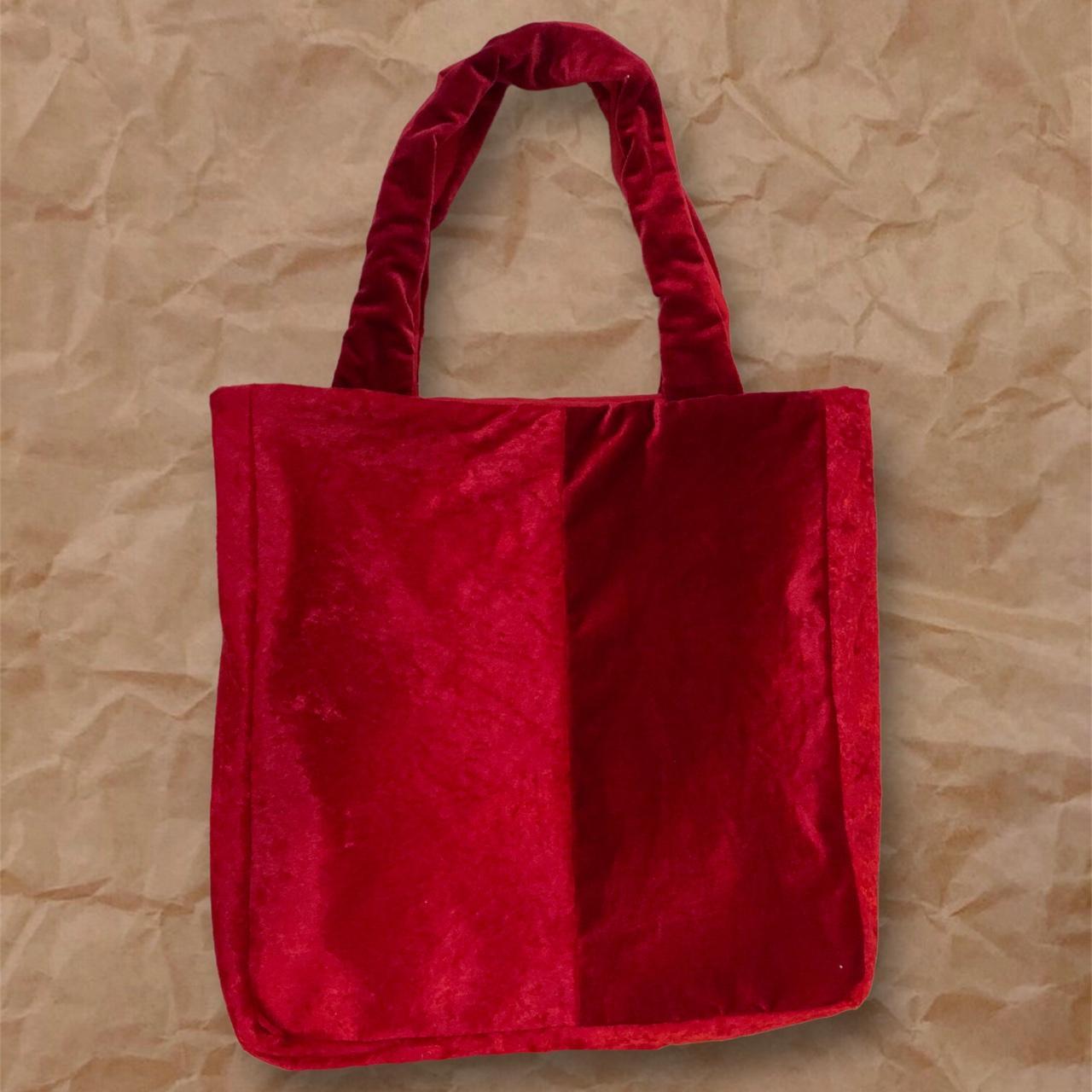 Handmade Red Velvet Tote Bag Medium Size Two Toned Depop handmade-red-velvet-tote-bag-medium-size-two-toned-depop