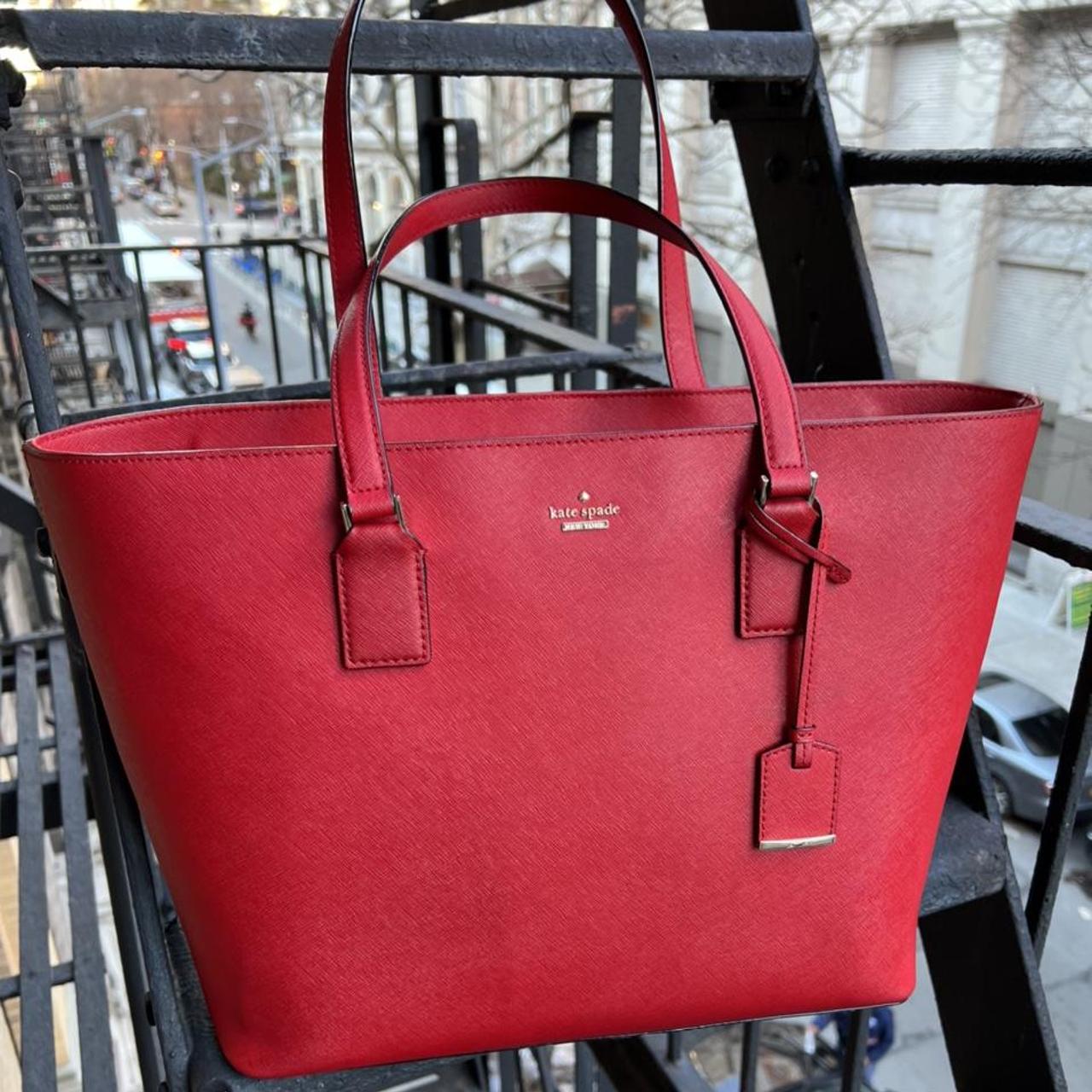 Kate Spade NY Woman's Small Loden Handbag Purse, Red, W/Dust Cover | eBay