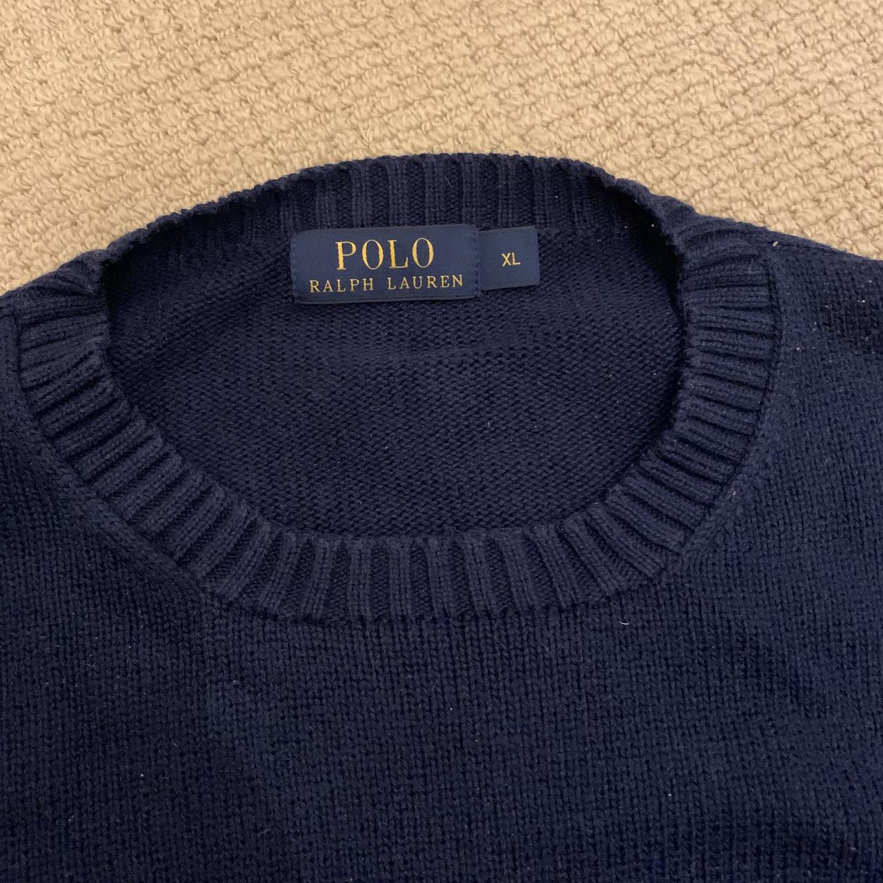 Ralph Lauren classic navy cotton sweater. Good… - Depop