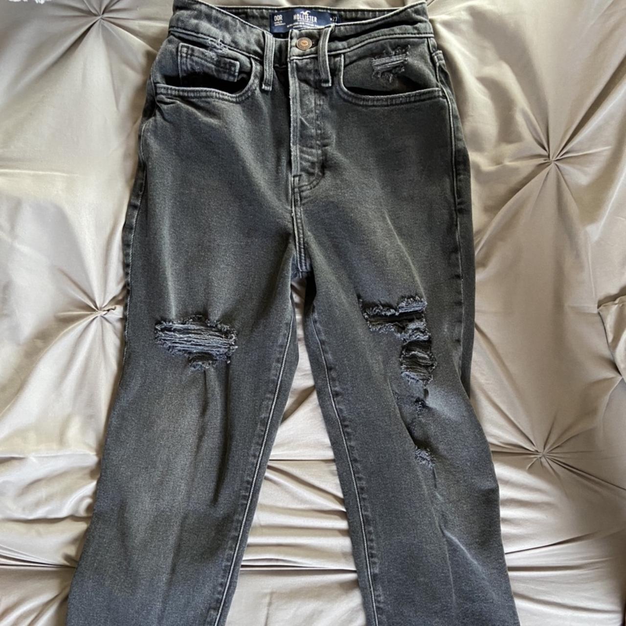 hollister black mom jeans