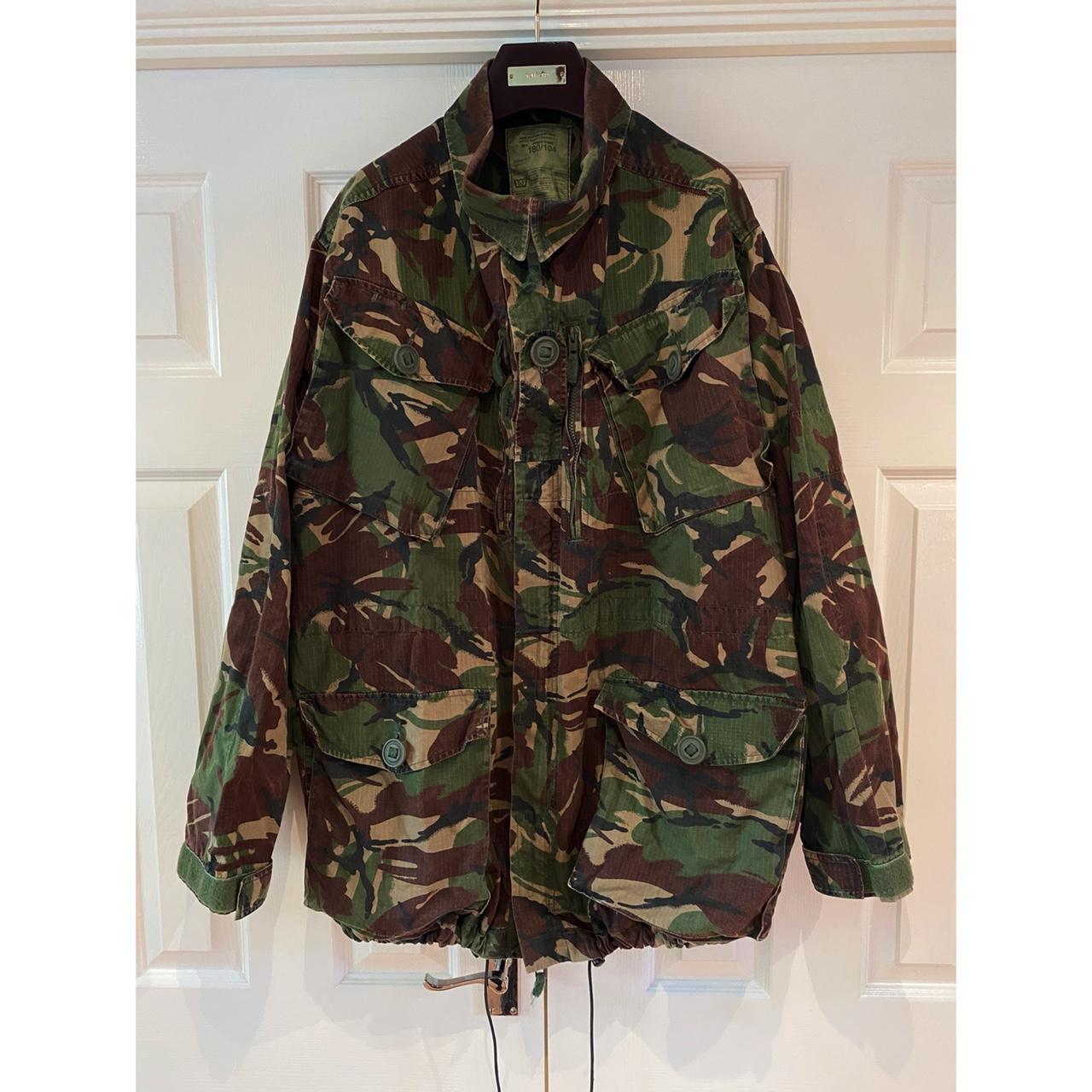 Authentic British military camo coat, fits oversized... - Depop