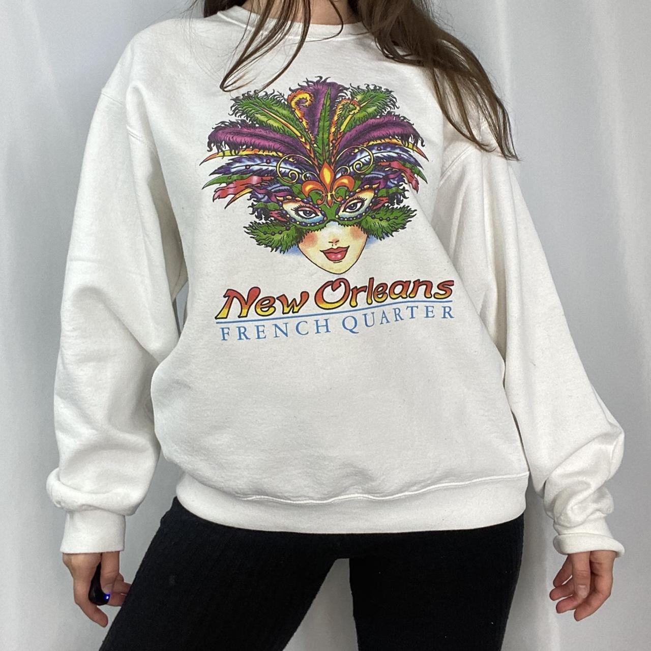 The French Quarter New Orleans Vintage Crewneck Sweatshirt. 