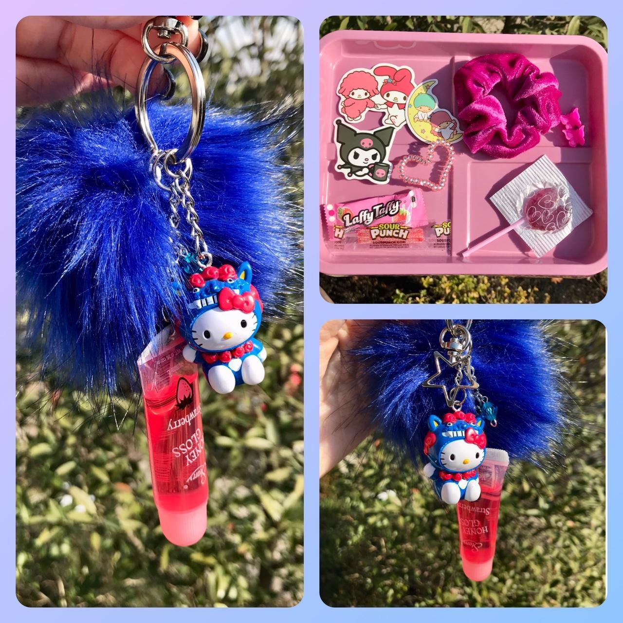 💕🌈NEW HELLO KITTY LIP GLOSS KEYCHAINS!!💕🌈 Handmade... Depop