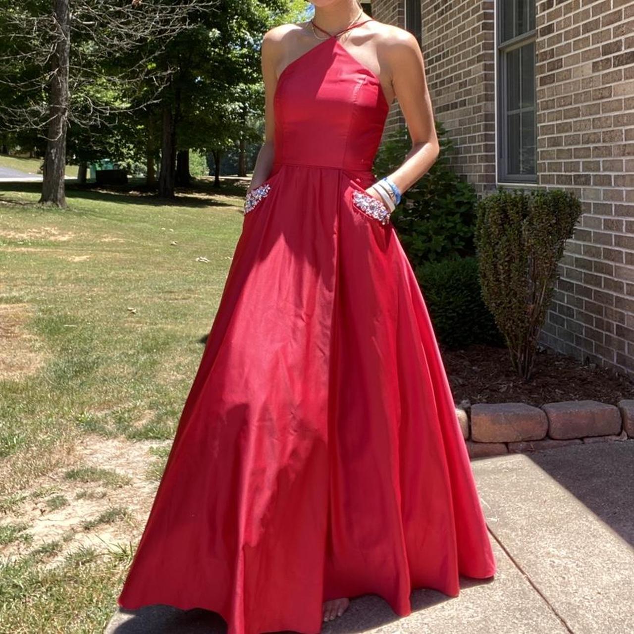 Betsy and adam hotsell red ball gown