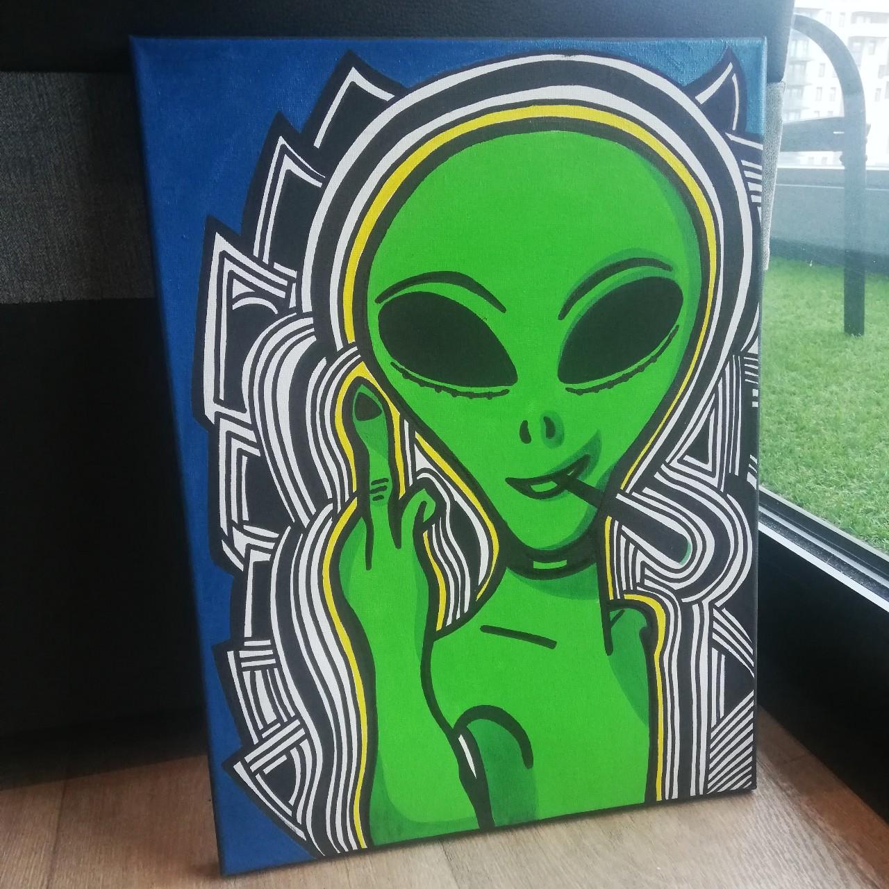 Alien painting outlet