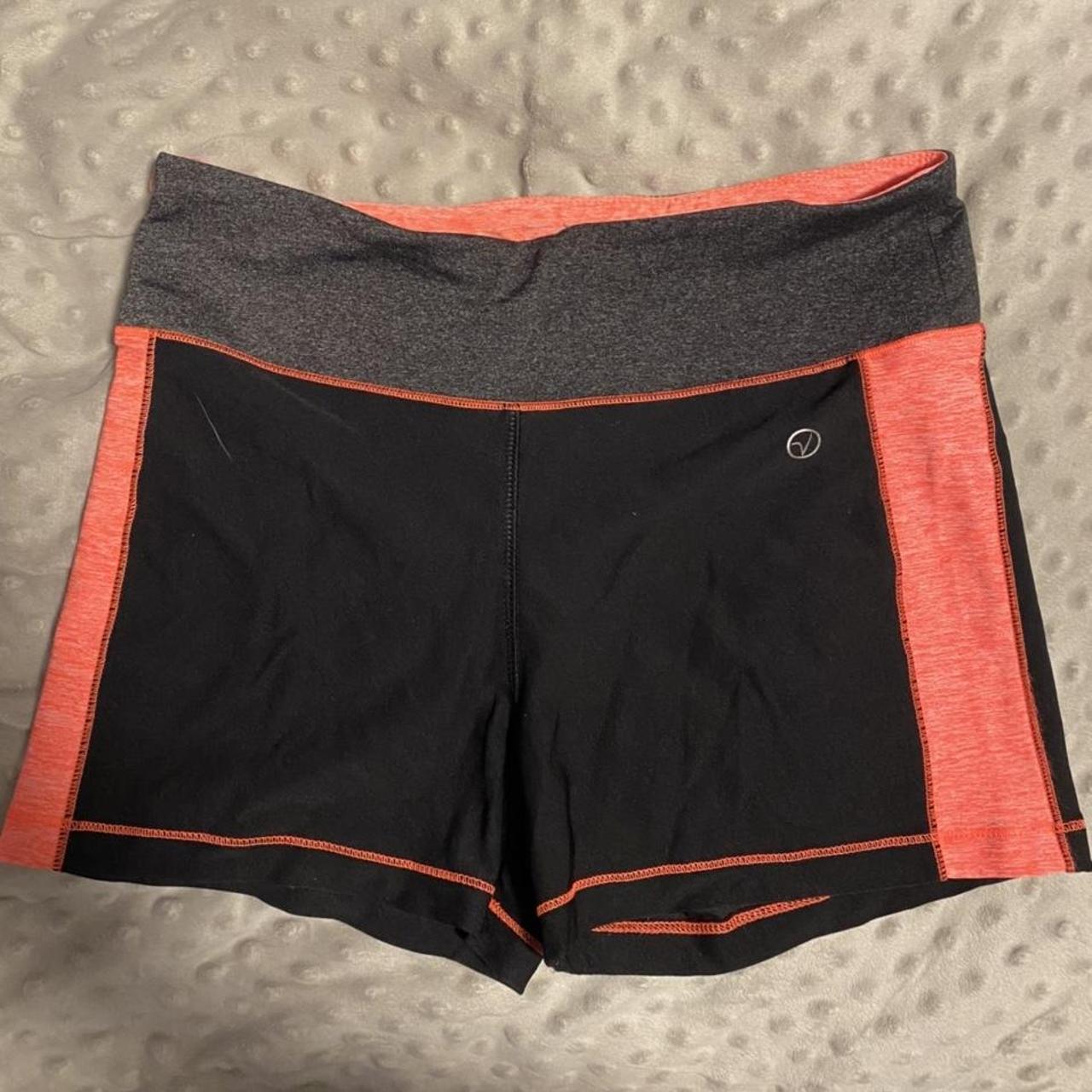 Women's Black and Orange Shorts | Depop