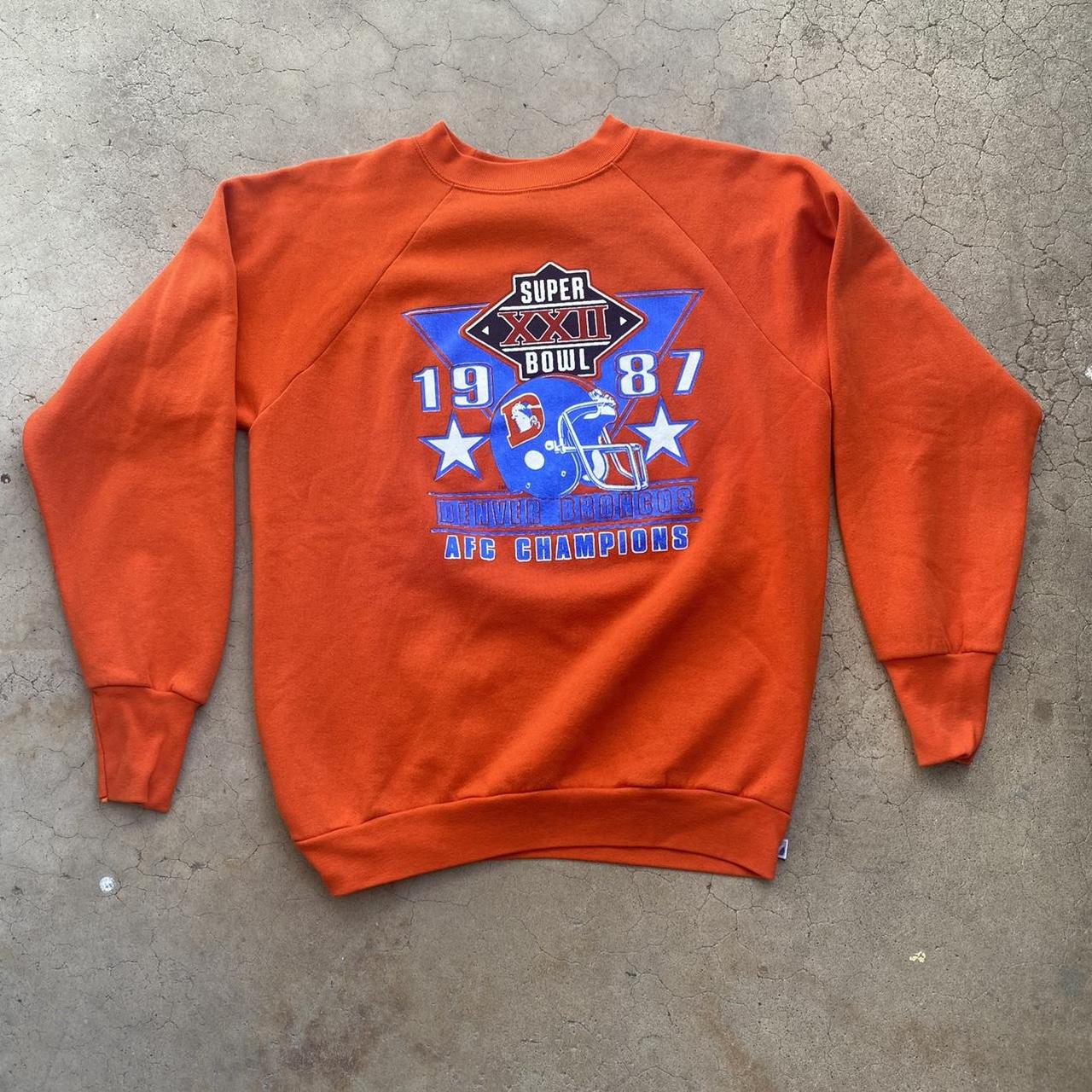 Vintage 1987 Denver Broncos crewneck Tagged L, fits... - Depop